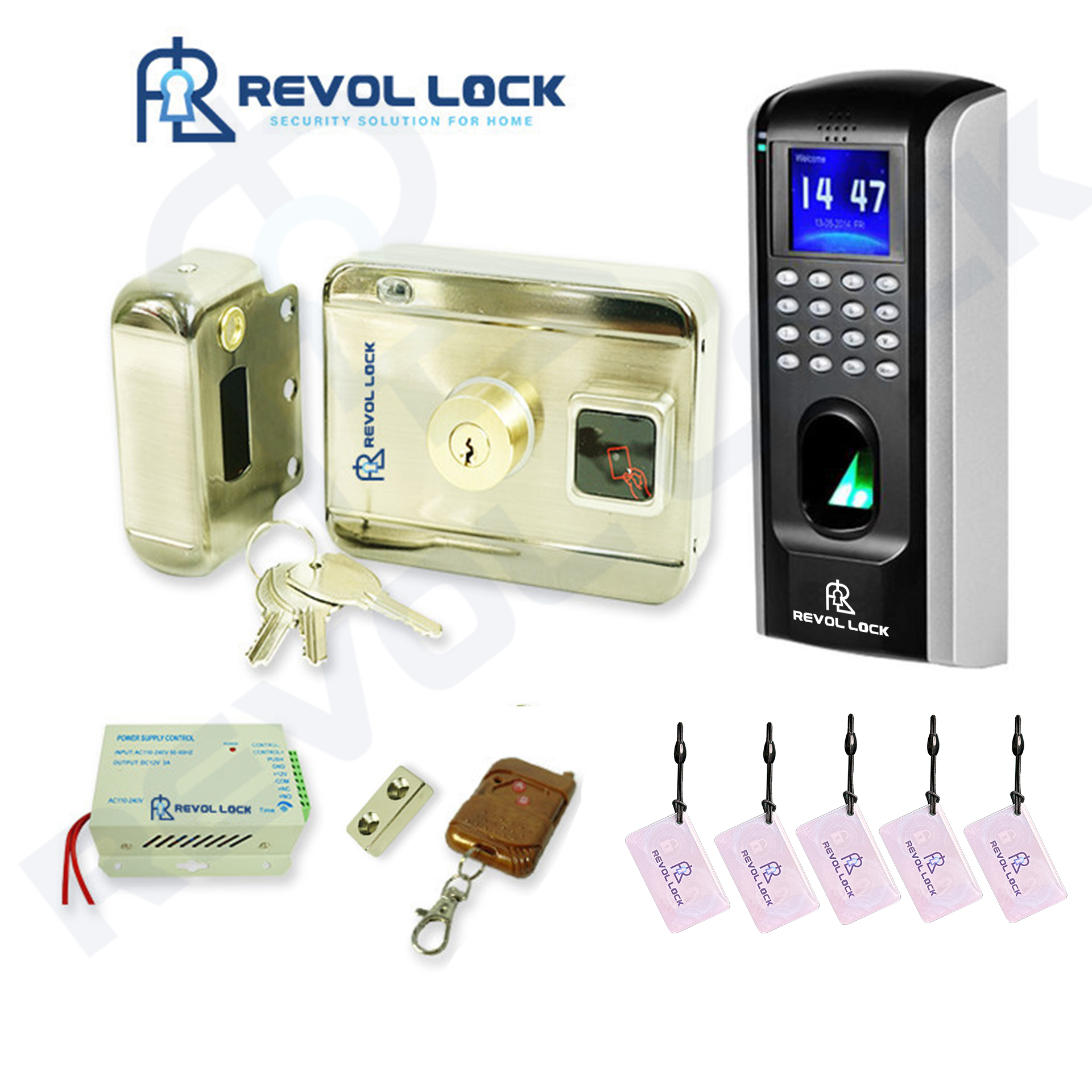 Khóa cổng vân tay Revol Lock PLUS-RV1 Khóa cổng vân tay Revol Lock PLUS-RV1